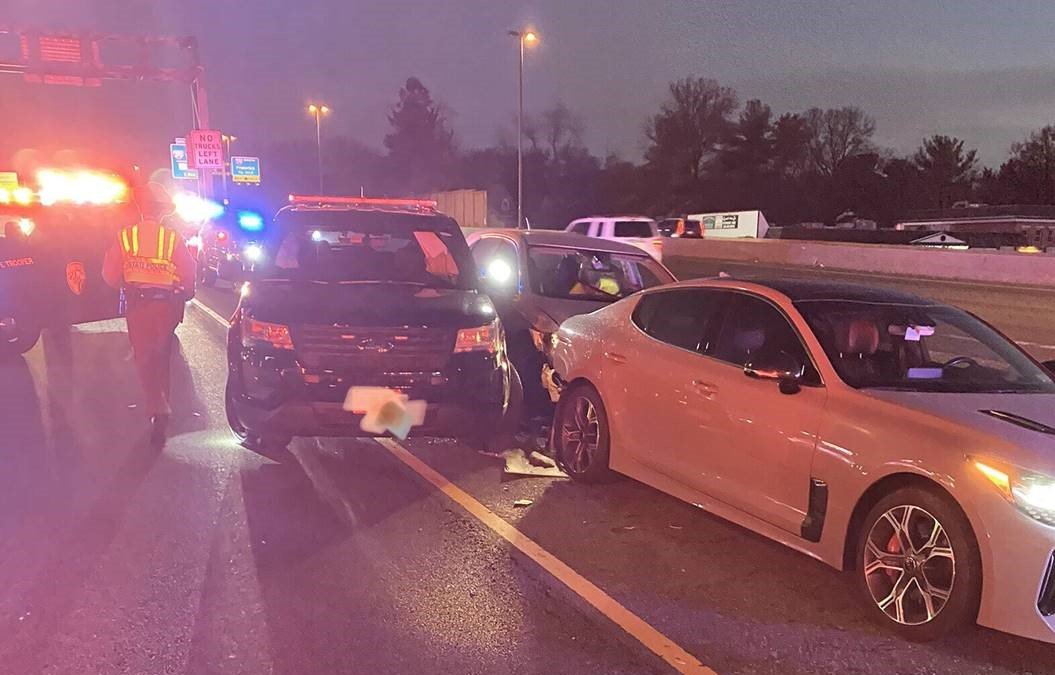 Maryland State Police officer injured after being hit on I270