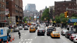 Rush Hour In Manhattan New York United States Of America