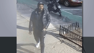 A man seen in surveillance video is wanted to punching a 79-year-old man in the face.