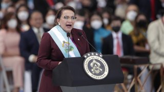 La presidenta Xiomara Castro, en una fotografía de archivo. EFE/ Bienvenido Velasco