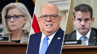 From left: Rep. Liz Cheney, R-Wyo., Maryland Gov. Larry Hogan and Rep. Adam Kinzinger, R-Ill., are some possible Republican contenders for a 2024 presidential run.