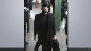 A man walking on a subway platform is accused of sexually abusing a female rider.
