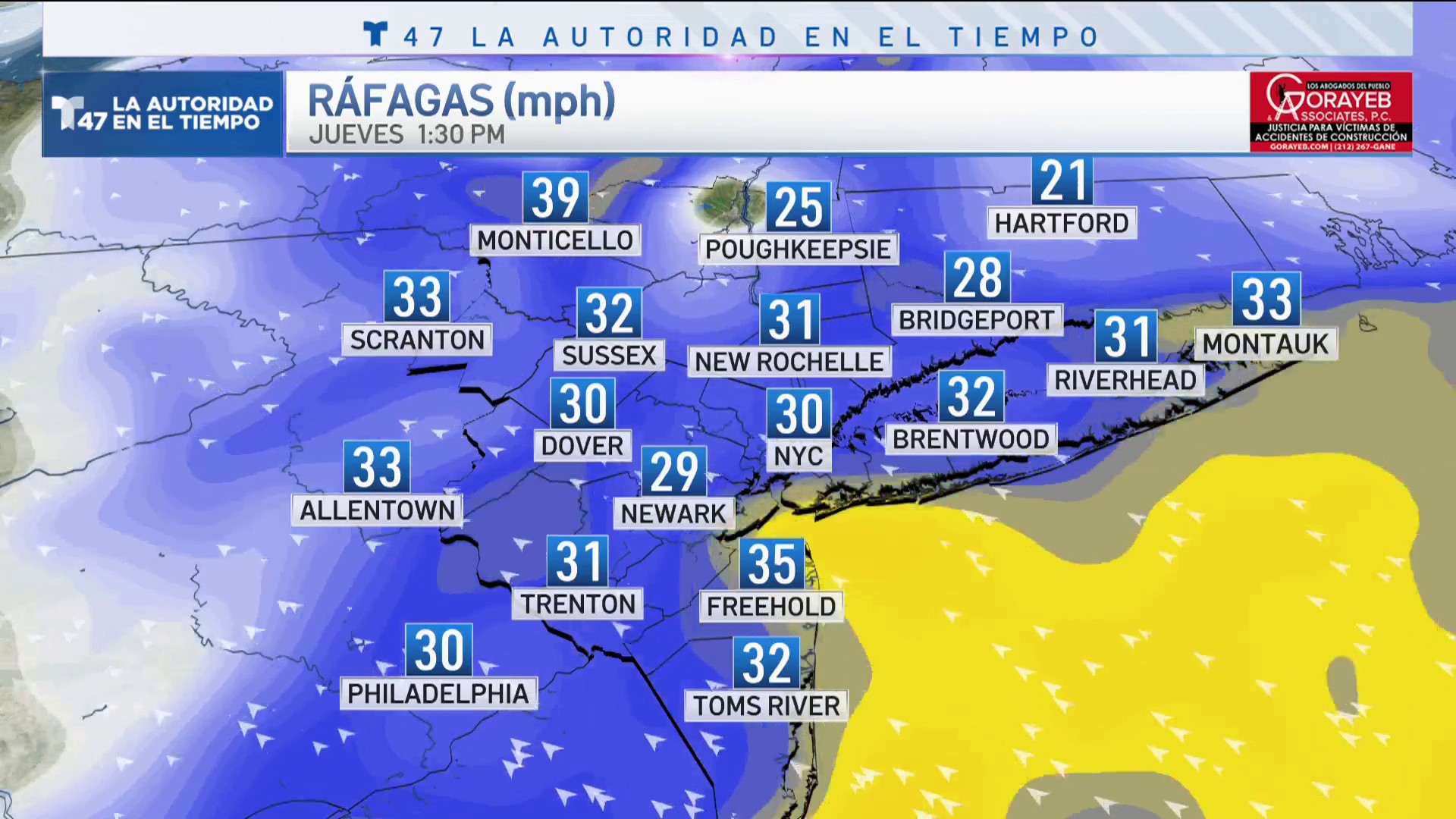 tiempo en brooklyn cada hora