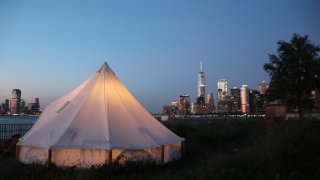 Glamping on Gvoernors Island