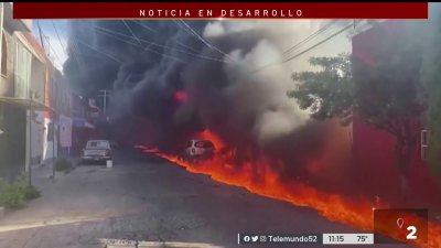 “Parecía el infierno”: tren impacta a pipa con combustible; son cientos los afectados en México