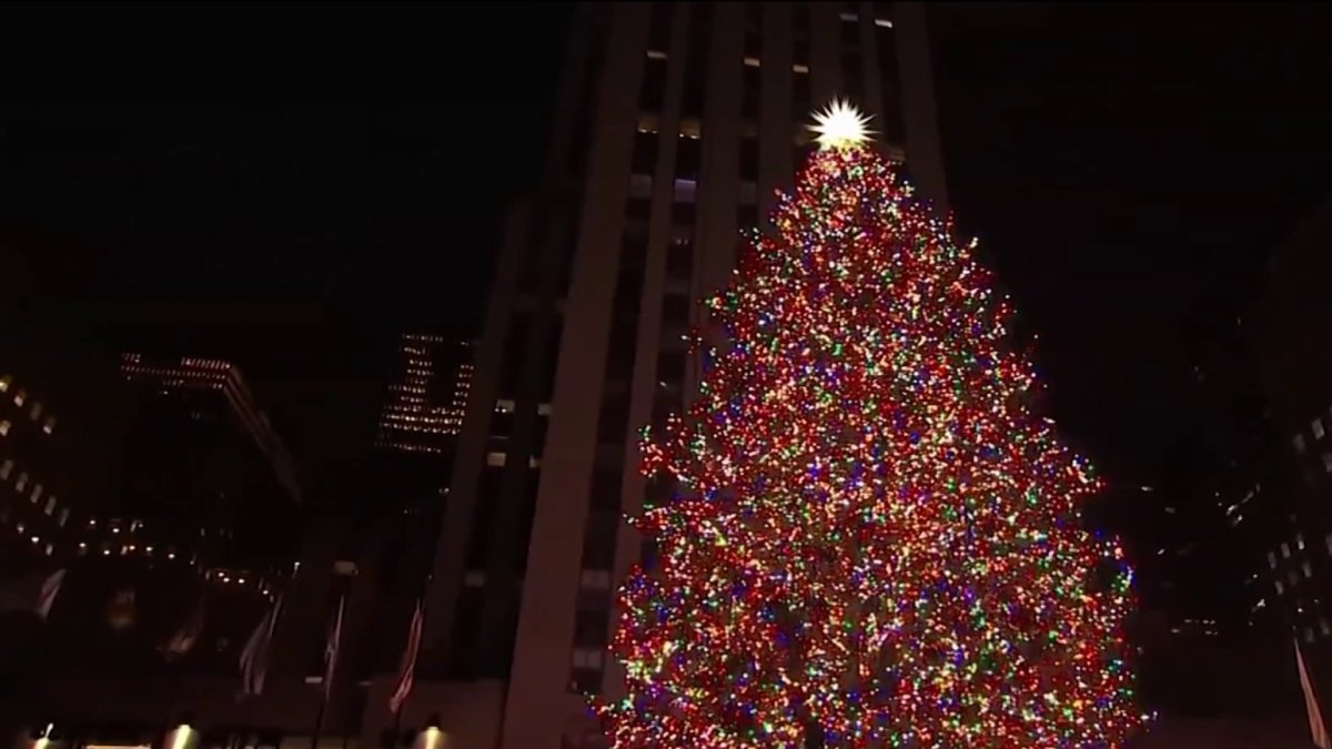 Encendido del árbol de navidad del Rockefeller Center Telemundo New