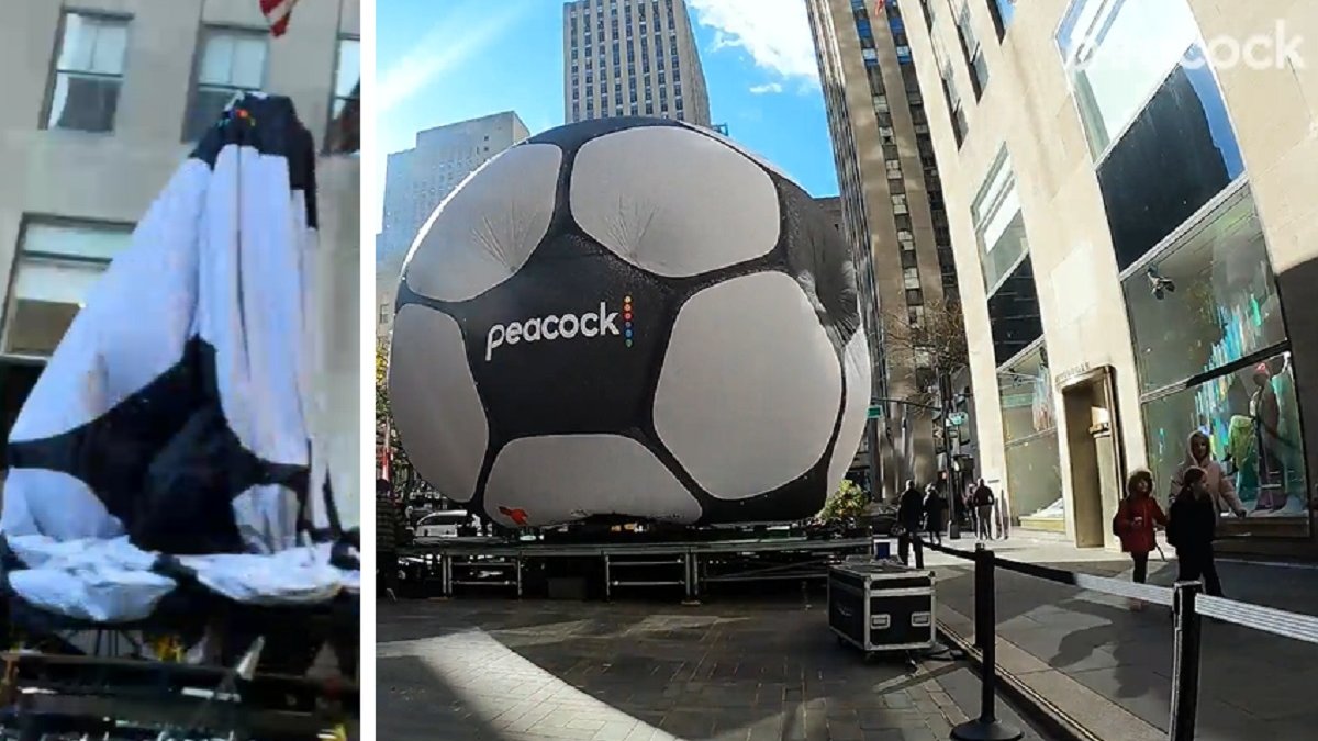 Mira cómo arman en NY el balón gigante de la Copa Mundial de la FIFA en ...