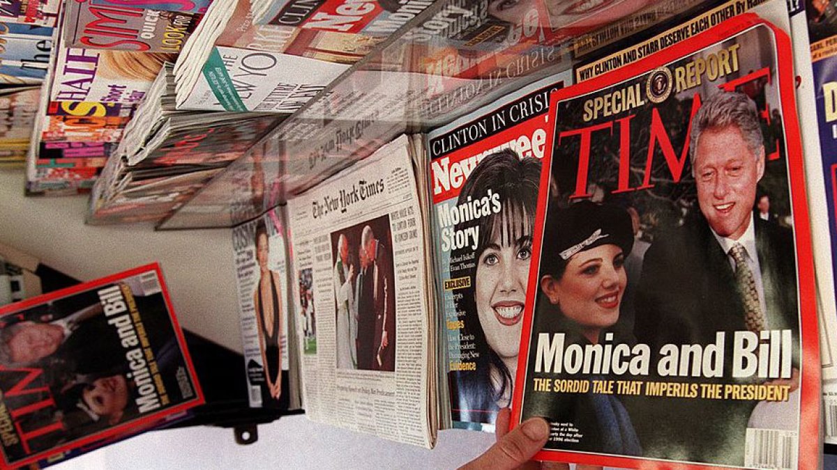 Se cumplen 25 años del affaire entre el presidente Bill Clinton y Mónica Lewinsky