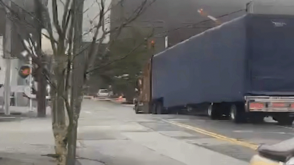 Shocking Video: Freight Train Destroys Stuck Truck at New York Railroad Crossing