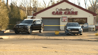 Car wash in Verona where a 75-year-old driver reportedly lost control.