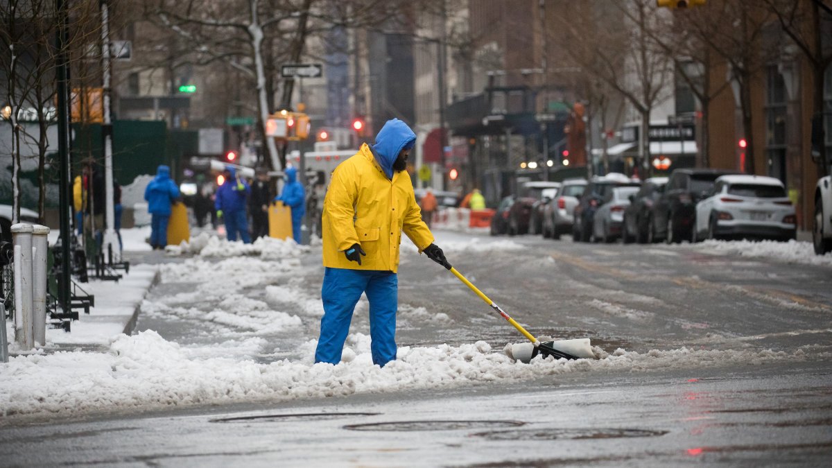 The winter storm could bring a foot of snow to parts of the New York area