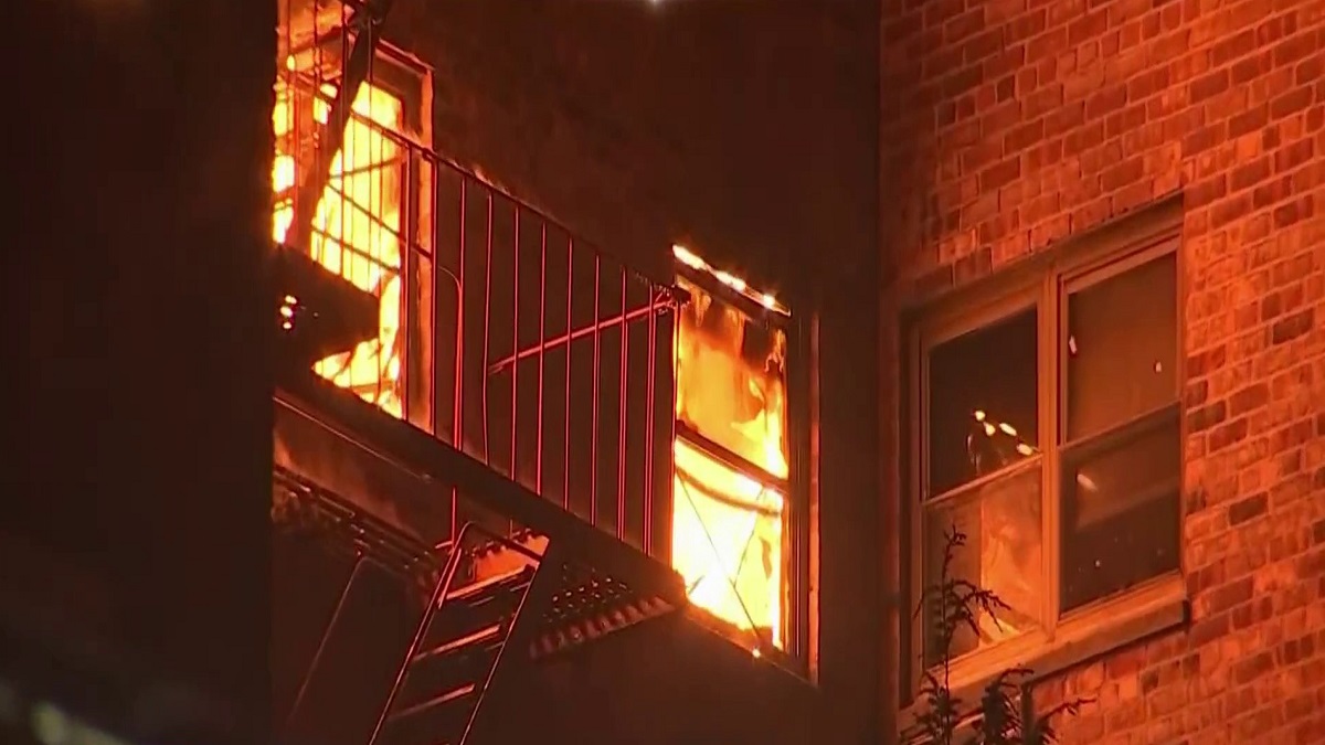 Heartbreaking fire leaves one dead and dozens of families homeless in New York
