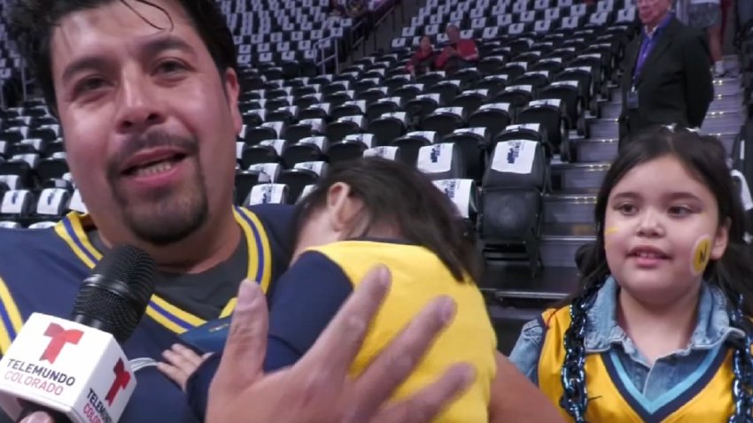“Hay que cultivarles el amor por el deporte: familias disfrutan juegos de los Nuggets