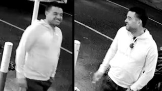surveillance images of man allegedly behind May 23 attack.