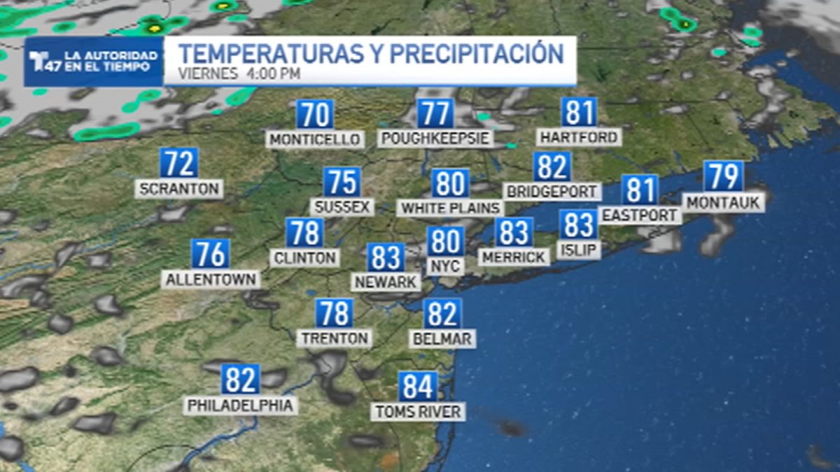 El Pronóstico del Tiempo para el 18 de Agosto 2023 Telemundo New York