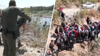 Video: Patrulla Fronteriza corta alambre de púa y deja cruzar a migrantes a EEUU