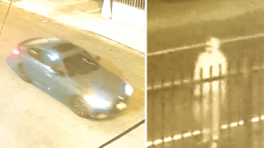 Images of a person and car sought in connection with the murders of homeless people in Los Angeles during the last week of November 2023.