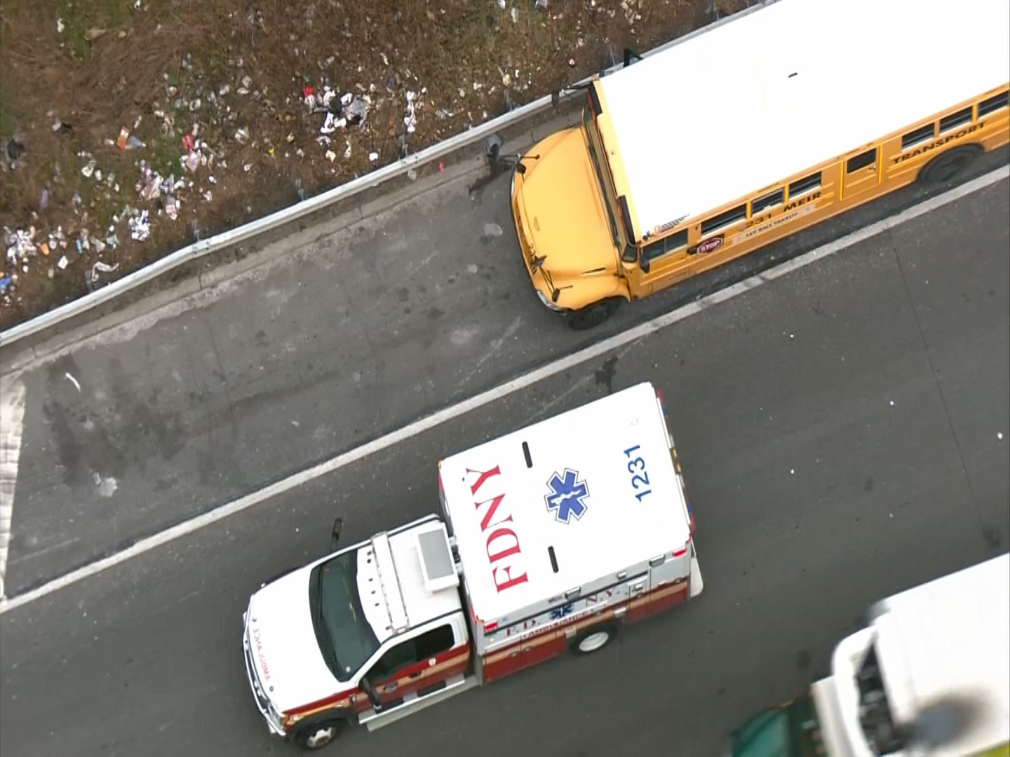 Car Crash Involving School Bus And Another Vehicle Leaves Two With ...