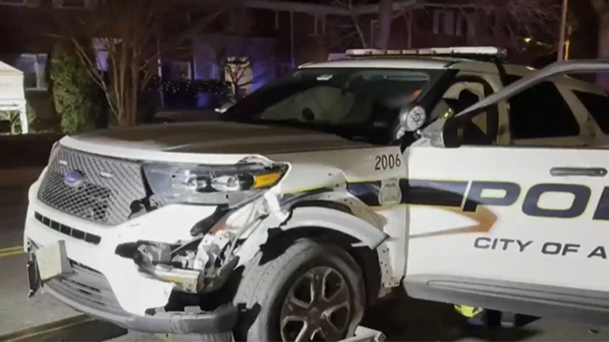 Alexandria: Conductor de auto robado choca contra patrulla policial ...