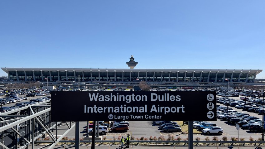 Washington Dulles International Airport in Dulles, Virginia, on March 15, 2023. (Photo by Daniel SLIM / AFP) (Photo by DANIEL SLIM/AFP via Getty Images)