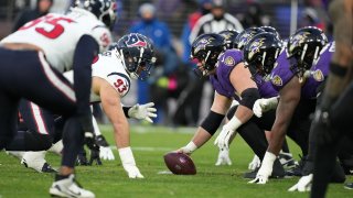 Los Baltimore Ravens se llevaron la victoria ante los Houston Texans en el estadio M&T Bank el 20 de enero de 2024 en Baltimore.