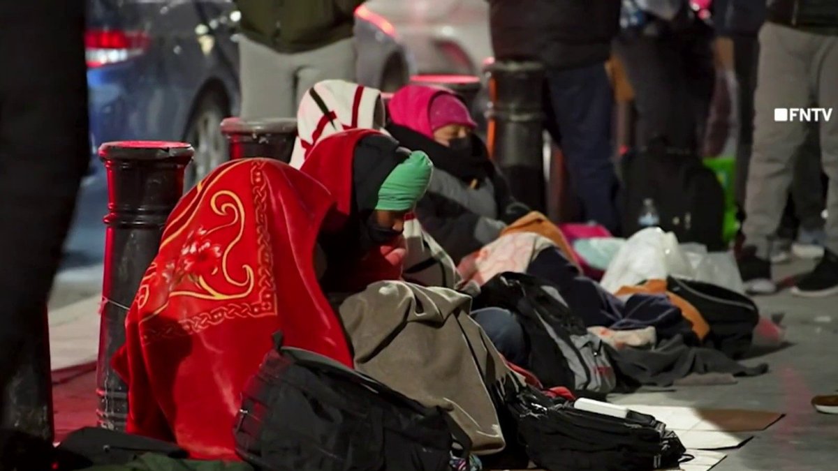 Migrants Brave Frigid Temperatures for NYC ID Cards and Winter Clothing Giveaway