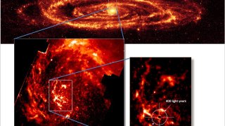 Observan cómo se alimenta el agujero negro del centro de la galaxia Andrómeda