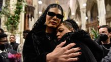 People attend the funeral of transgender community activist Cecilia Gentili at St. Patrick's Cathedral on February 15, 2024 in New York City. (Photo by Stephanie Keith/Getty Images)