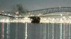 Captan en video momento en que puente Francis Scott Key se derrumba en Baltimore