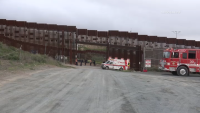 10 people injured after falling from US-Mexico border fence in California