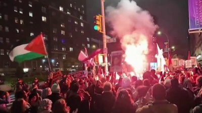Estudiantes protestan en NYC por situación en Oriente Medio