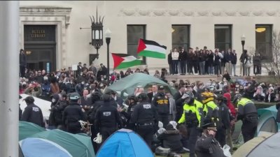 Segundo día de protestas en Columbia University