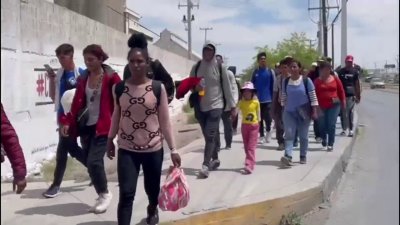 Video: llegan cientos de migrantes a la frontera de Juárez y El Paso