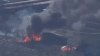 Incendio arde en Nueva Jersey cerca del aeropuerto de Newark y afecta el tráfico
