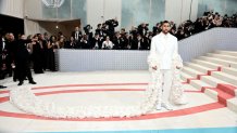 NEW YORK, NEW YORK - MAY 01: Bad Bunny attends The 2023 Met Gala Celebrating "Karl Lagerfeld: A Line Of Beauty" at The Metropolitan Museum of Art on May 01, 2023 in New York City. (Photo by Jamie McCarthy/Getty Images)