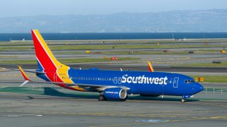 Foto de una avión de Southwest Airlines.