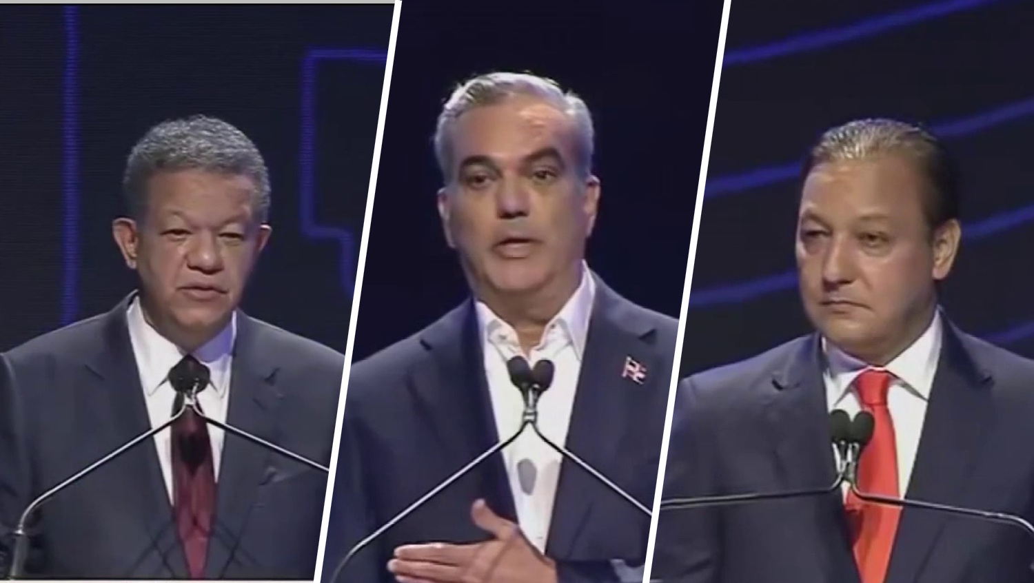 República Dominicana realiza debate presidencial entre Abinader, Fernández y Martínez