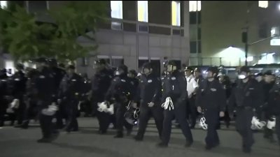Presencia policial en la Universidad de Columbia