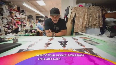 Diseñador de moda Raúl Peñaranda llega a la Met Gala