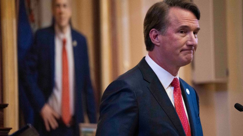 RICHMOND, VA – JANUARY 10: Gov. Glenn Youngkin gives his State of the Commonwealth address on Wednesday, January 10, 2024 at Virginia State Capitol in Richmond, Va. (Photo by Minh Connors for The Washington Post via Getty Images)