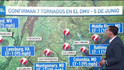 Siete tornados tocaron tierra en el DMV el miércoles, según el NWS