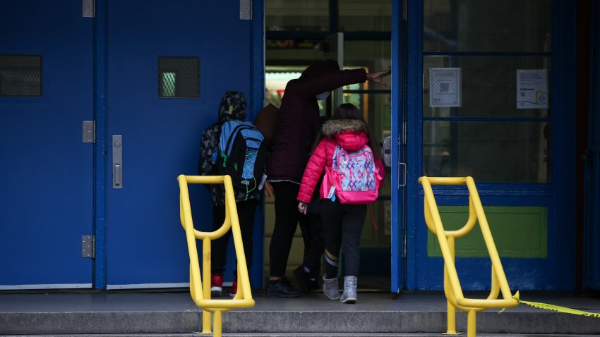 NEW YORK, USA – DECEMBER 07: New York City elementary schools are opened after coronavirus (COVID-19) measurements in New York, United States on December 7, 2020. (Photo by Tayfun Coskun/Anadolu Agency via Getty Images)