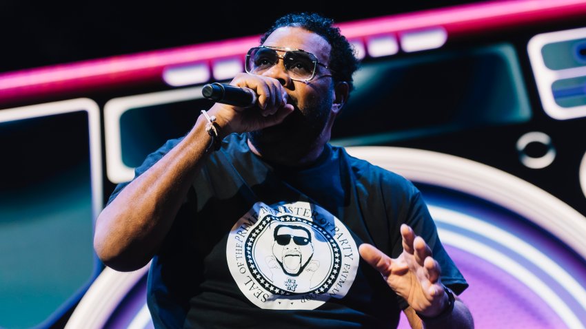 Fatman Scoop hosts Fridayz Live '23 at Rod Laver Arena on November 10, 2023 in Melbourne, Australia. (Photo by Naomi Rahim/WireImage)