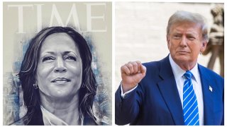 Portada Time Kamala Harris y Donald Trump