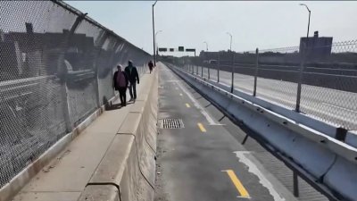 Reinauguran tramo peatonal de puente Washington