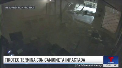 Tiroteo terminó con automóvil impactando edificio