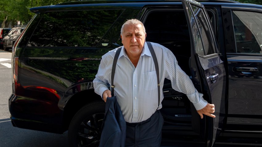 NEW YORK, NEW YORK – JULY 16: Fred Daibes, a real estate developer and one of the co-defendants on trial with US Senator Bob Menendez of New Jersey, arrives for his federal bribery case in Manhattan federal court on July 16, 2024 in New York City. Menendez and his wife Nadine are accused of taking bribes of gold bars, a luxury car, and cash in exchange for using Menendez’s position to help the government of Egypt and other corrupt acts according to an indictment from the Southern District of New York. The jury has begun deliberations in the trial. (Photo by Adam Gray/Getty Images)