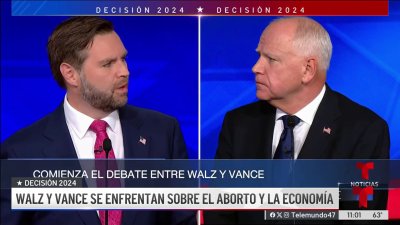 Tim Walz y JD Vance se enfrentan en debate vicepresidencial