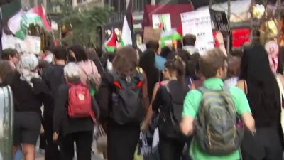 Protestas propalestina en Manhattan