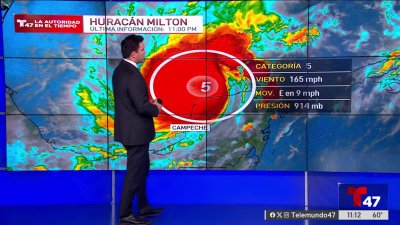 Huracán Milton avanza hacia la Florida como categoría 5